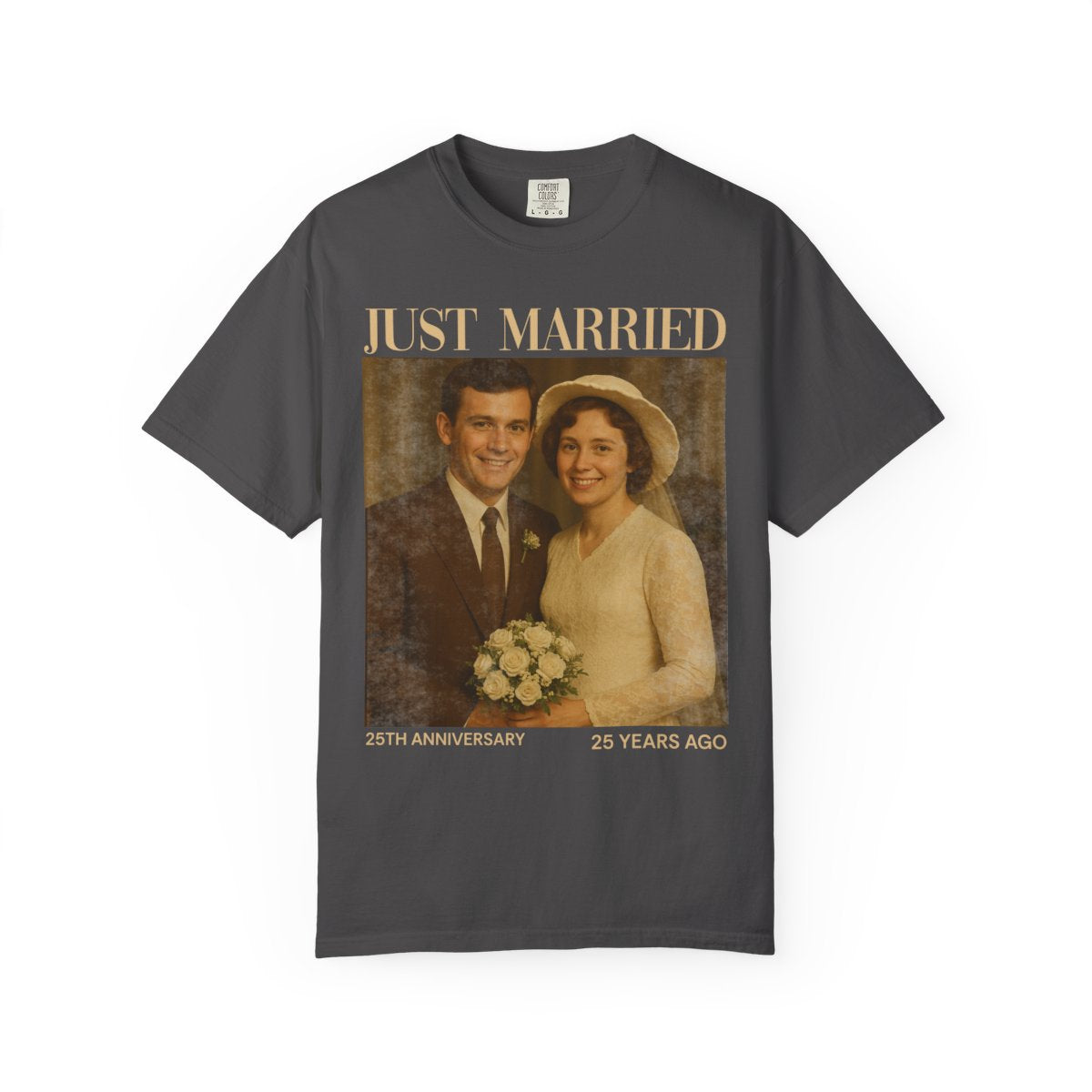 Personalized 25th Anniversary Photo Shirt, Custom 25th & 50th Wedding Gift for Couples & Parents, 50th wedding anniversary gift