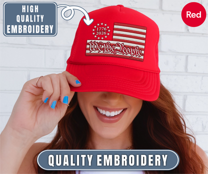 USA 250th Anniversary Embroidered Hat, USA 250 Years Gift, Betsy Ross Flag Cap