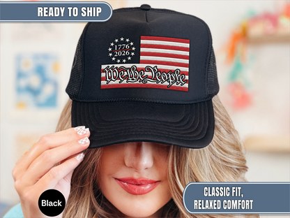 USA 250th Anniversary Embroidered Hat, USA 250 Years Gift, Betsy Ross Flag Cap