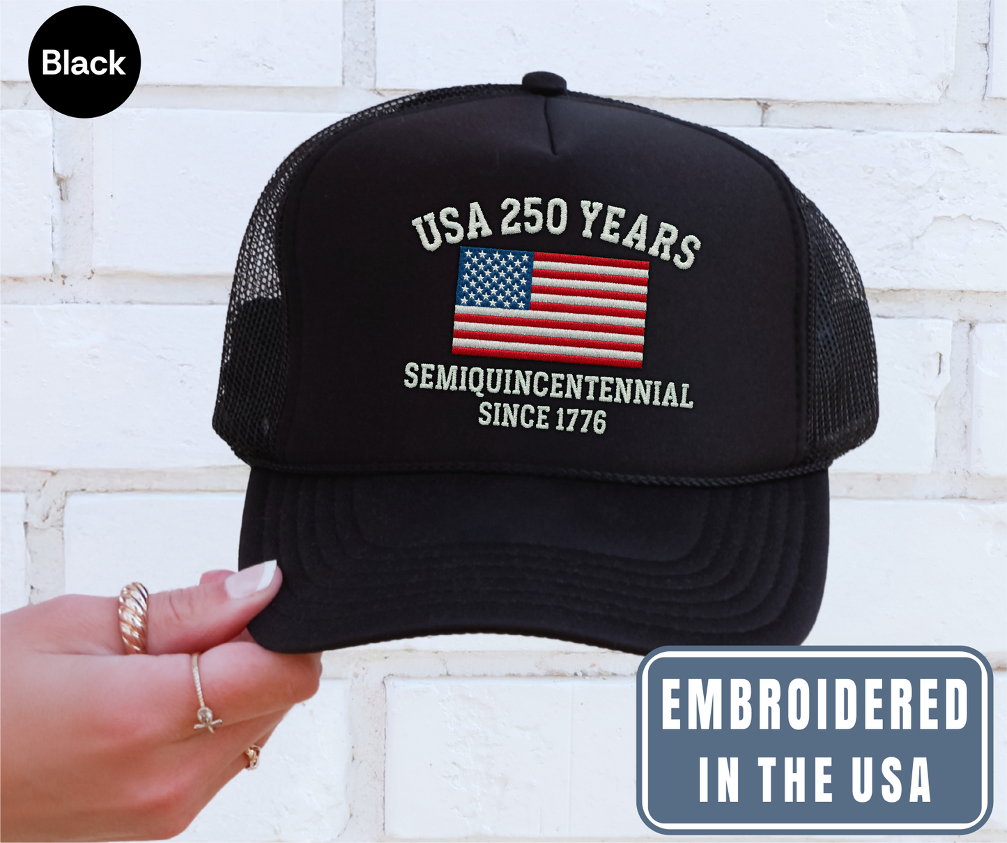 USA 250 Years Semiquincentennial Since 1776 Cap