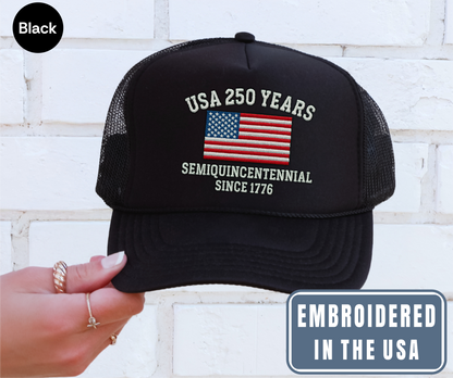 USA 250 Years Semiquincentennial Since 1776 Cap