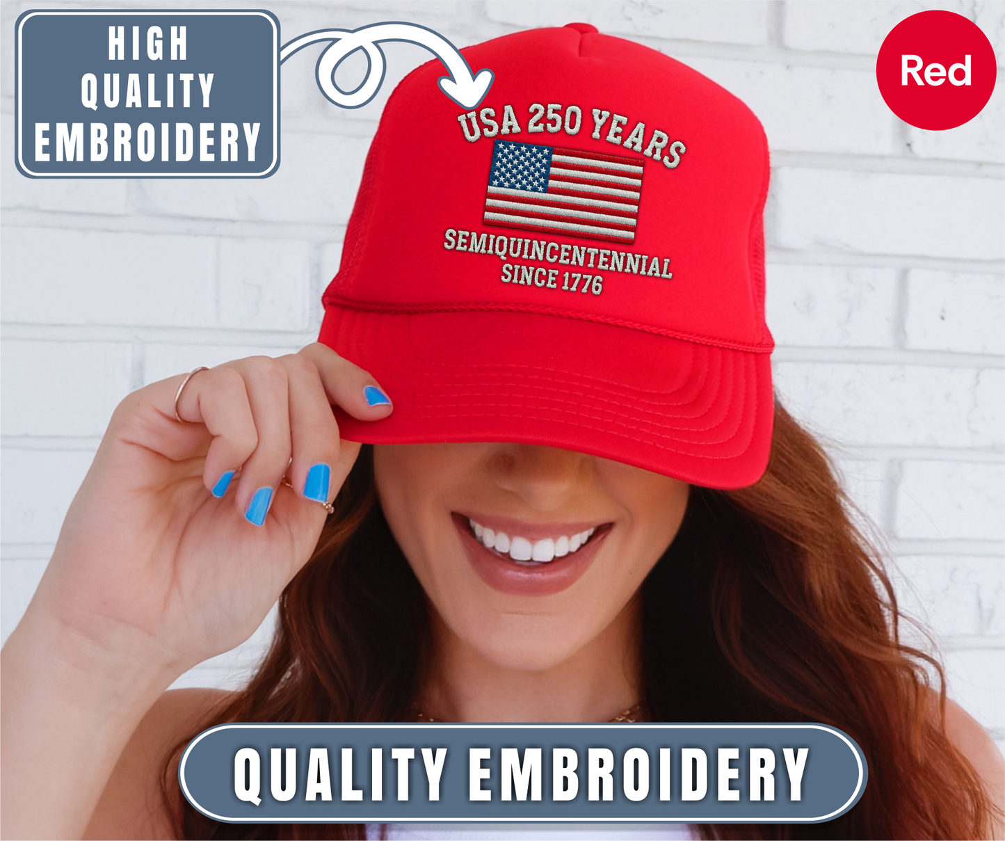 USA 250 Years Semiquincentennial Since 1776 Cap