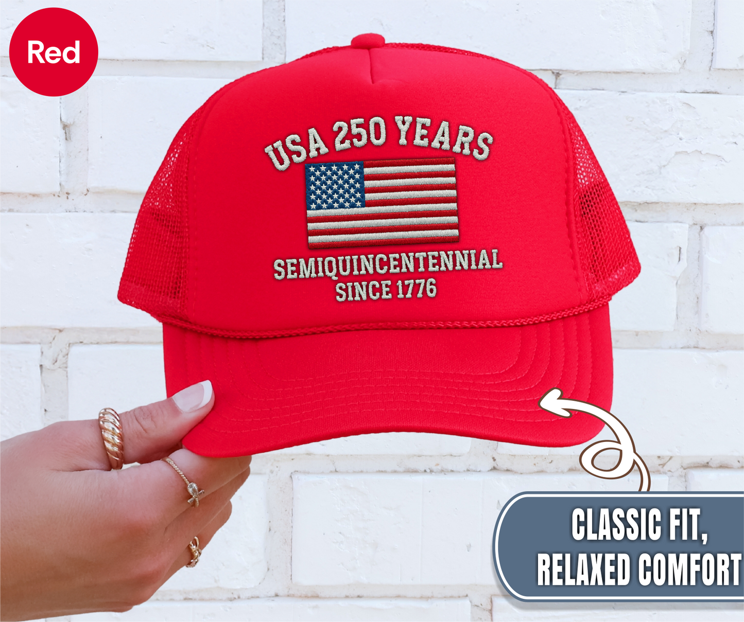 USA 250 Years Semiquincentennial Since 1776 Cap
