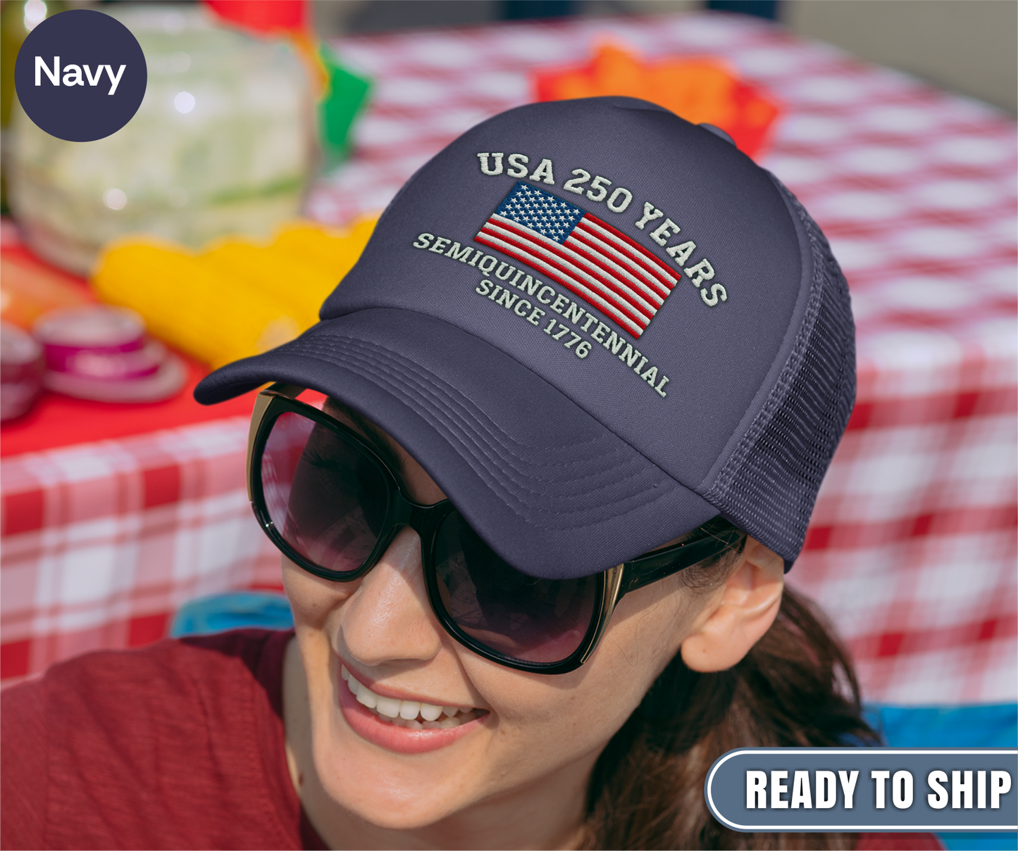 USA 250 Years Semiquincentennial Since 1776 Cap