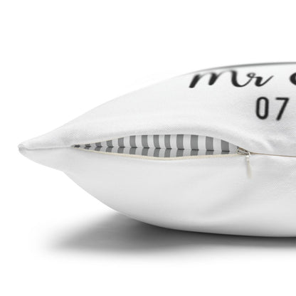 Custom Painted Couple Portrait Pillow – Personalized Engagement Gift