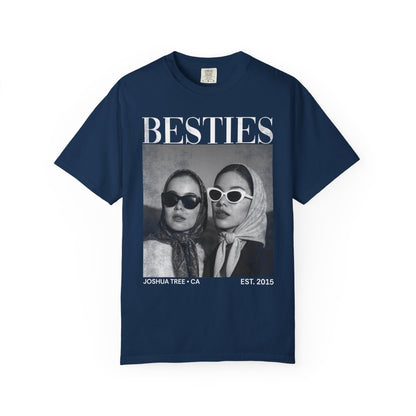 Custom Besties Photo Shirt, Vintage 90s Custom Bootleg Shirt, Personalized BFF Gift, Birthday Gift For Bestie, Bridal Shower Shirt