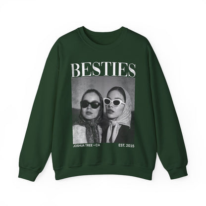 Custom Besties Photo Shirt, Vintage 90s Custom Bootleg Shirt, Personalized BFF Gift, Birthday Gift For Bestie, Bridal Shower Shirt
